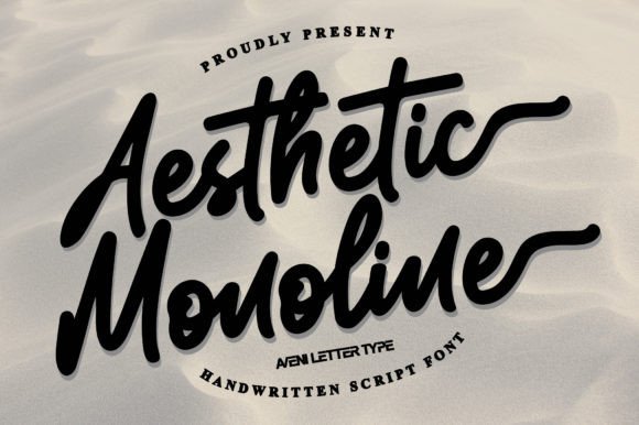 Aesthetic Monoline: A Bold, Elegant Script for Modern Designs