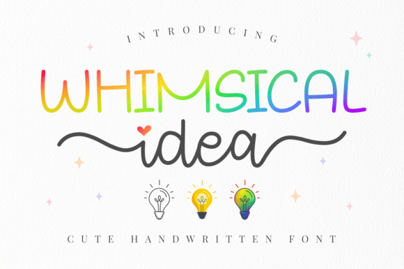 Discover the Dual Charm of the Whimsical Idea Font