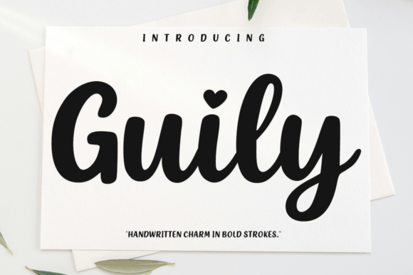 Guily: The Handwritten Script Font with a Playful Heart