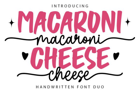 Macaroni Cheese Duo: A Versatile Font for Creative Projects