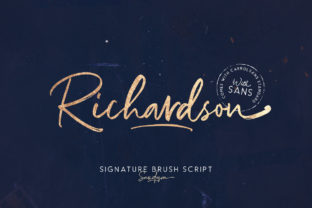 Richardson: The Stylish Signature Brush Script for Standout Designs