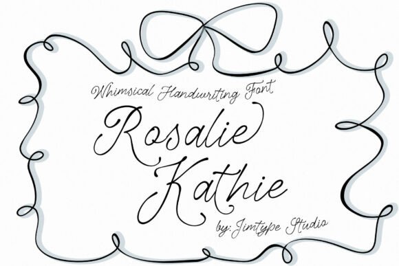Rosalie Kathie: A Hand-Lettering Script Font with Romantic Charm