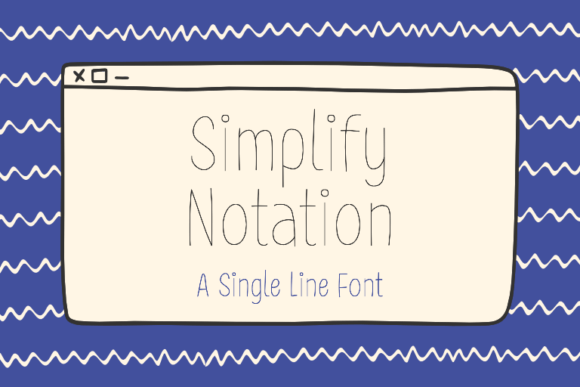Simplify Notation: Elevating Designs with Sleek Script