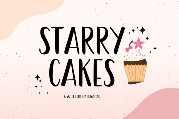 Starry Cakes: The Whimsical Font for Creative Projects