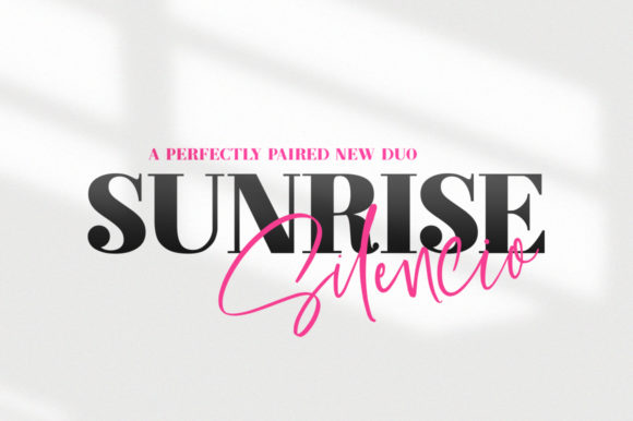 Sunrise Silencio Duo: A Fresh Take on Classic Typography