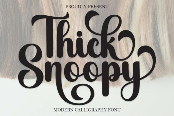 Thick Snoopy: The Script Font with Unmistakable Character